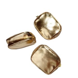 3 For 15$ Estee Lauder Gold Women's Cosmetic Bag New